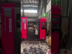 JSSCD-80NC/X CNC High Speed Circular Saw Machine(Angled-Push)cutting demo